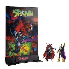 Action Figures McFarlane Spawn #1 Page Punchers com pacote de 2 quadrinhos