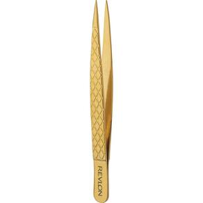 Pinça Revlon Gold Series com ponta revestida de titânio