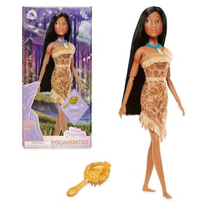Boneca clássica oficial da Pocahontas Toy Disney Store de 29 cm com pincel