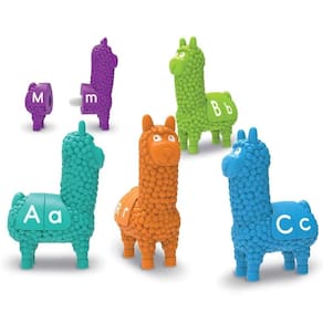 Recursos de aprendizagem de brinquedos Snap-n-Learn Llamas 26 peças de mais de 18 milhões