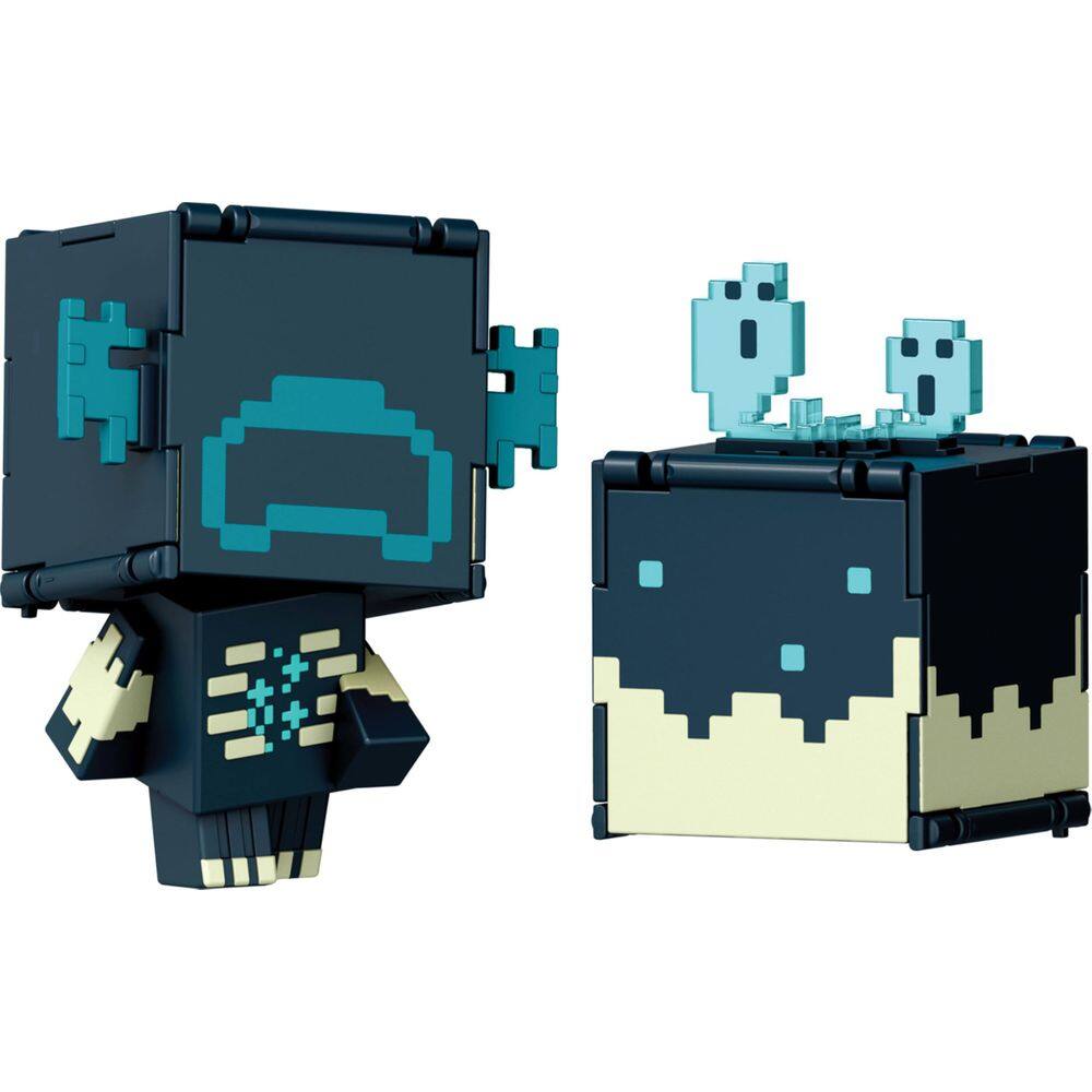 Bonecos de ação Mattel Minecraft Flippin` Figs 2 em 1