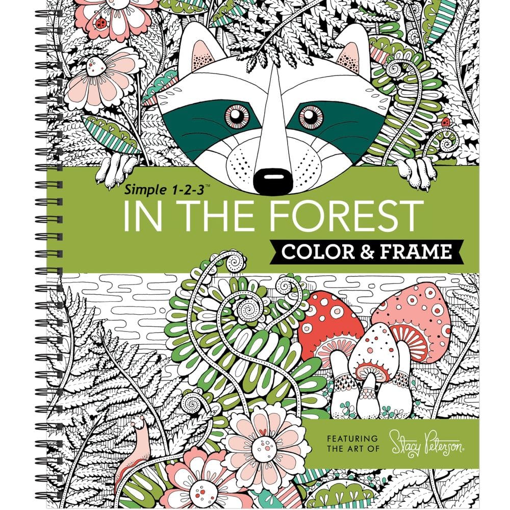 Livro de colorir New Seasons Color & Frame In the Forest