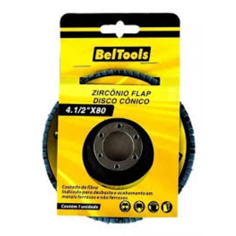 Disco Flap 4.1/2 Grana 80 Conico Beltools
