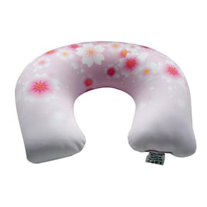 Almofada De Amamentação Sapeca Kids Rosa Flores 35X50X12