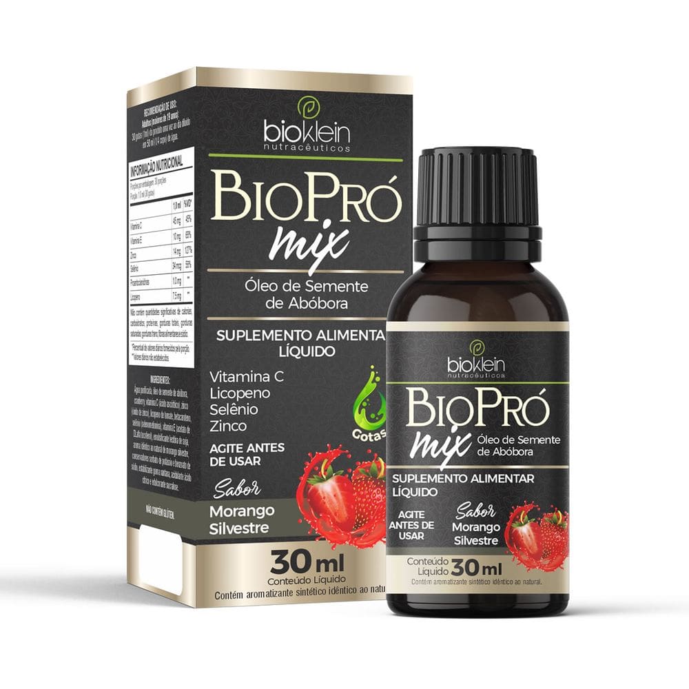 Bio Pro Mix 30ml (Óleo de Semente de Abobora sabor Morango)