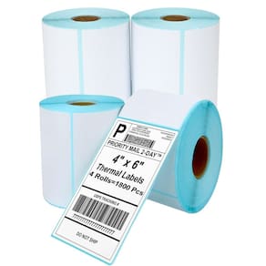Etiquetas térmicas Coopaty 4x6 (1800 etiquetas/4 rolos) para impressora