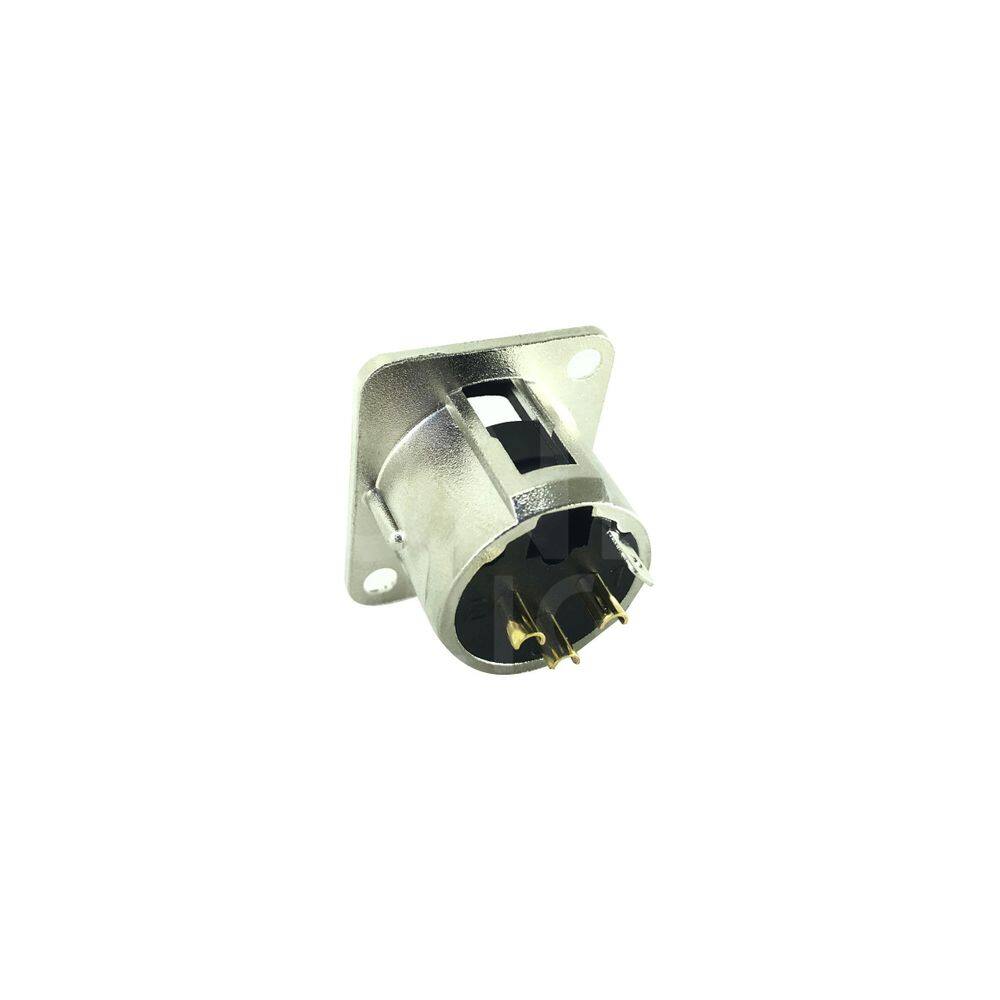 Plug Hjh Xlr Macho Painel Hx091