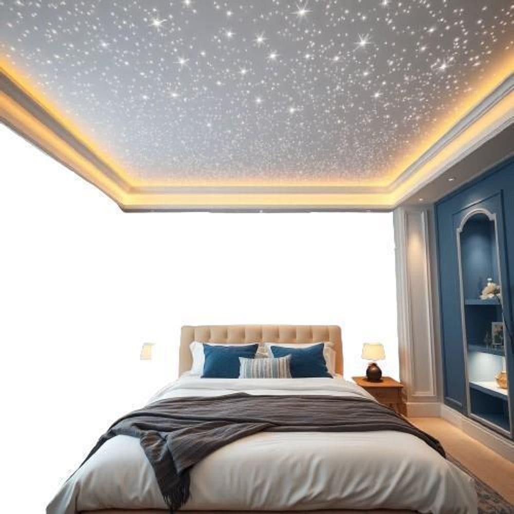Kit Iluminação 200 Fibra Ótica Branco Atmosfera Luz