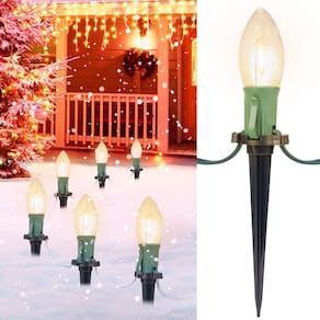 Luzes de corda de Natal Brightown C9 7,8 m 20 LED branco quente