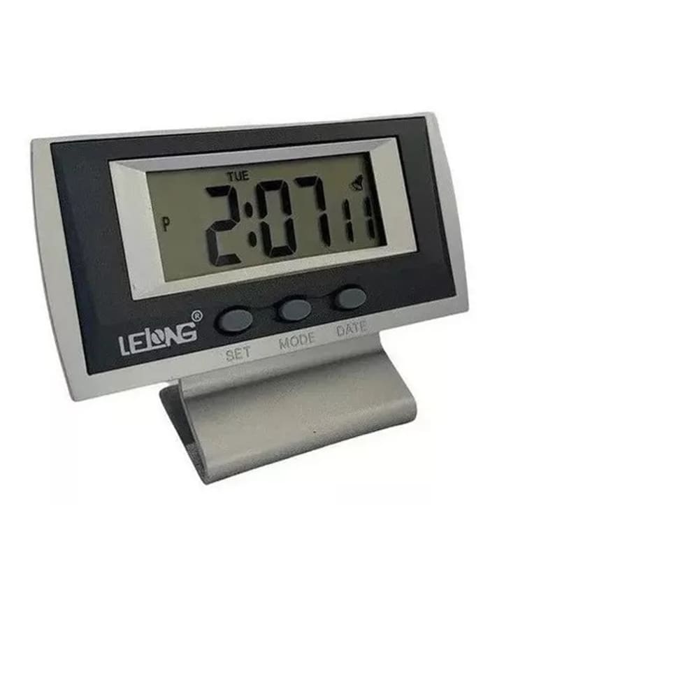 Relógio Digital De Mesa Calendário Despertador E Cromômero