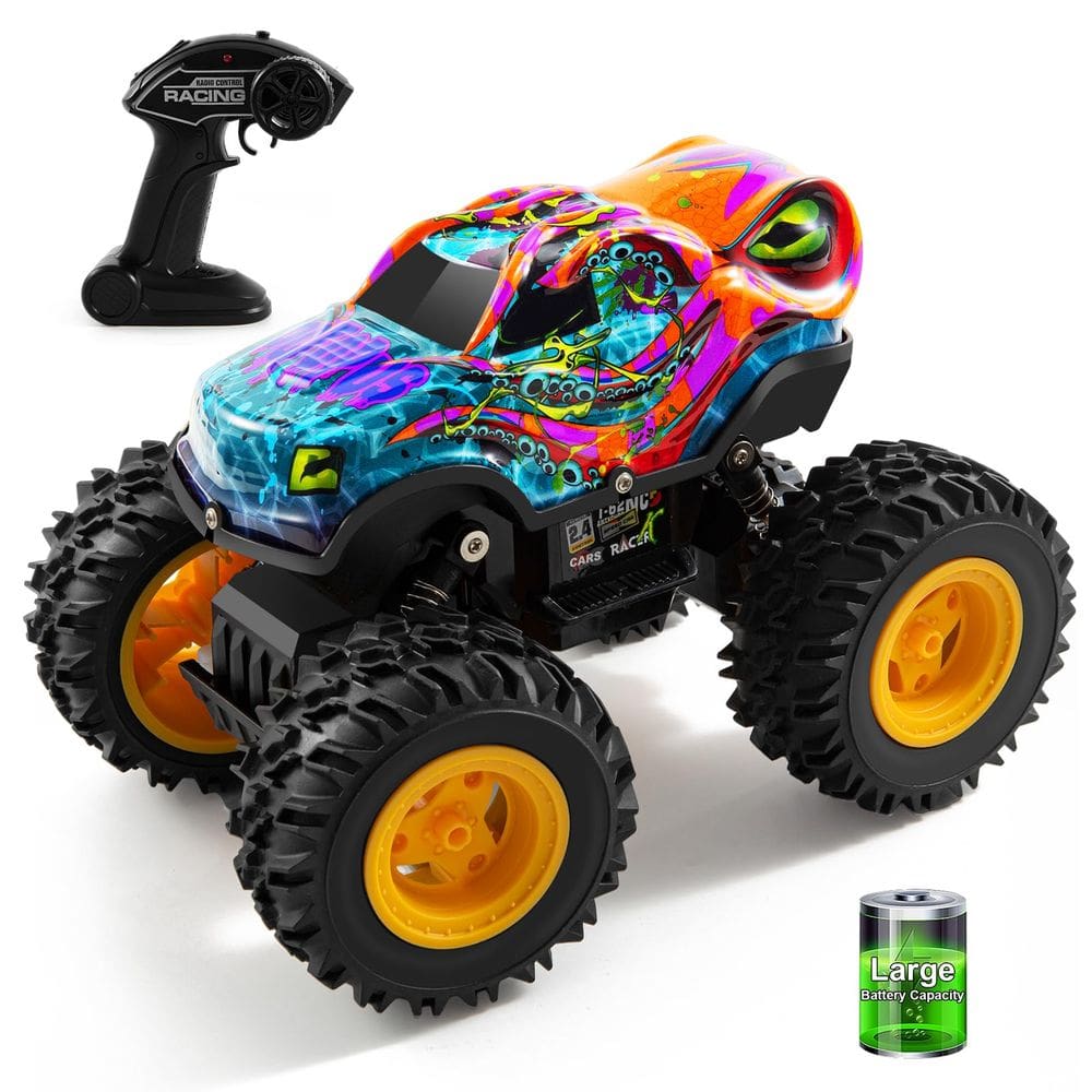 Controle remoto Monster Truck SUGFUT com luz LED para crianças