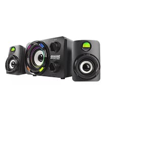 Caixa De Som Gamer Subwoofer 2.1 Com  - Led
