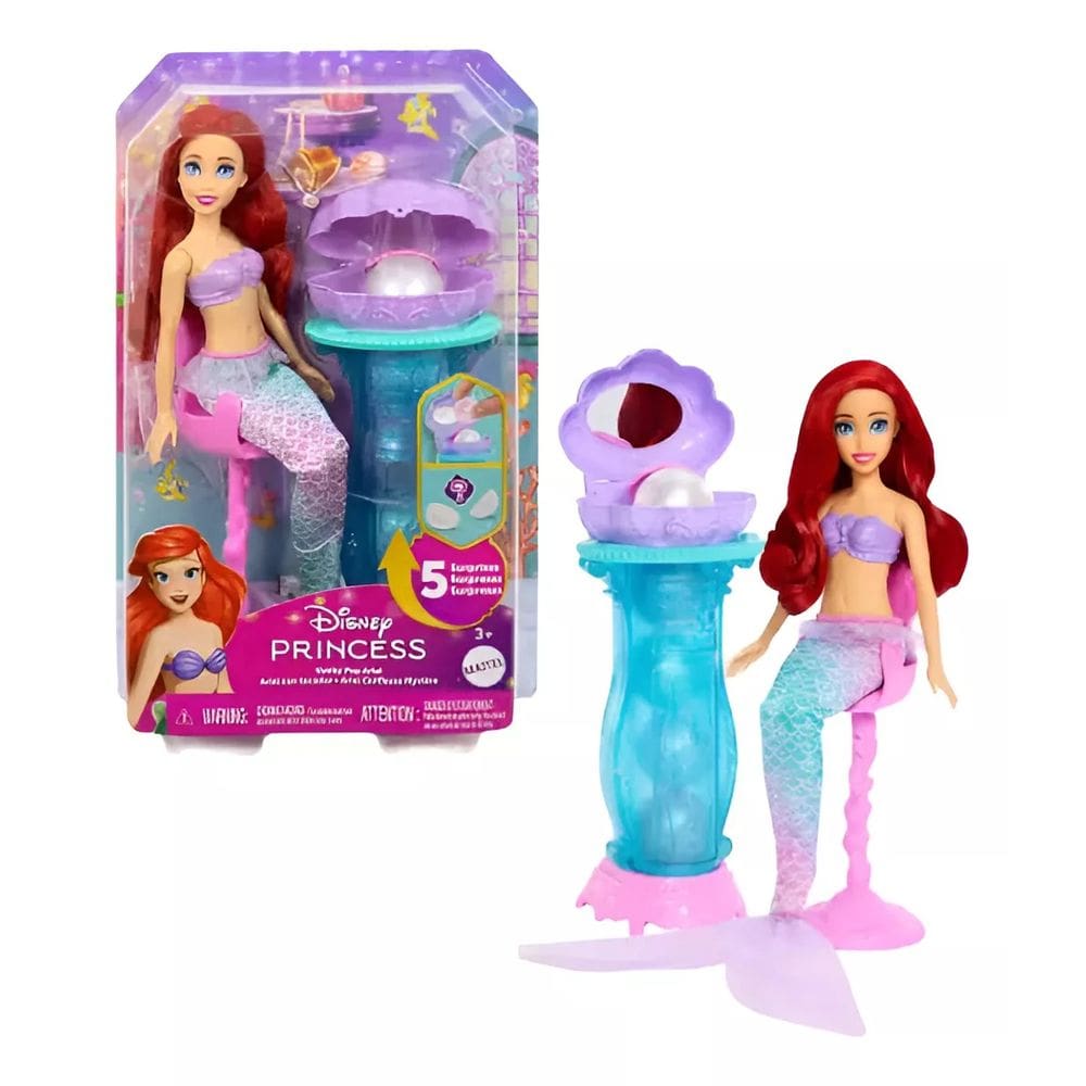 Princesa Ariel Perola Surpresa Boneca Disney - Mattel JBF86