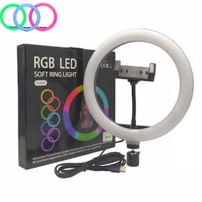 Ring Light 10\`\` Com Tripé 2,10m Rgb-26