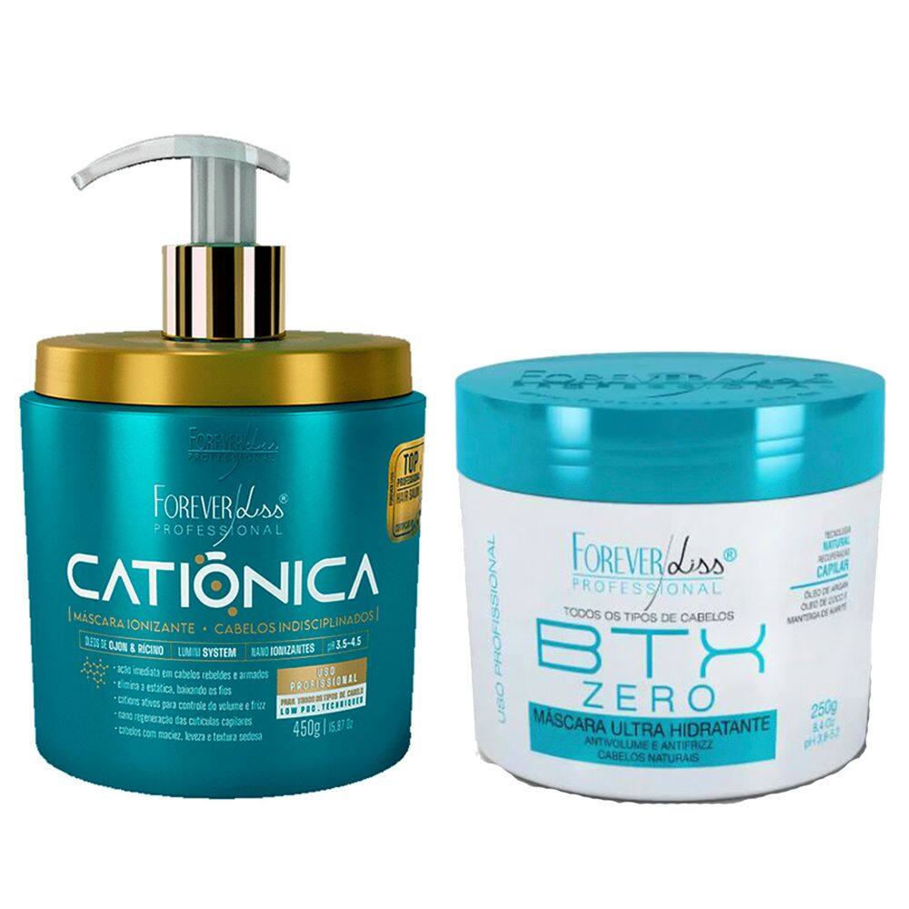 Kit Mascara Catiônica e BTX Zero 250g Forever Liss