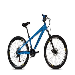 Bicicleta Aro 26 Freeride Gta Azul Câmbios Shimano 21 Velocidades Aro Vmaxx
