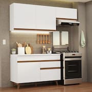 Armário de Cozinha Compacta 190cm Branco Reims Madesa 04