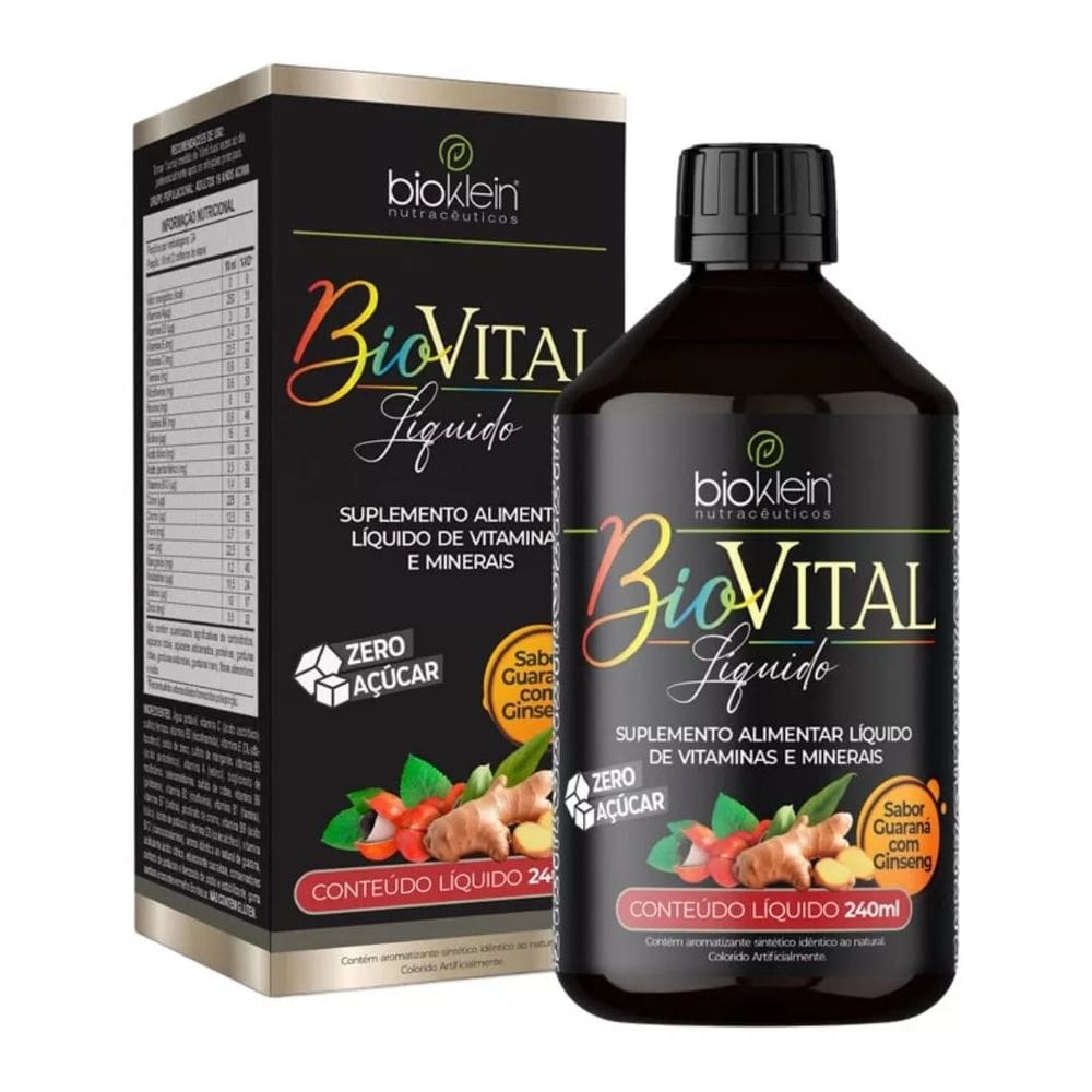 Biovital Multivitamínico Adulto 240ml Guaraná - Bioklein