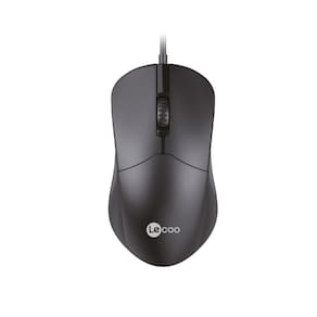 Mouse USB Lecoo - 1200dpi Sensor Óptico - 3 Botões - Cabo 1.5 Metros - Preto - M1102