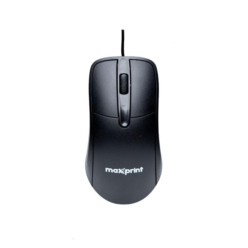 Mouse USB Maxprint OfficeEasy - 1200DPI - Preto - 60000154