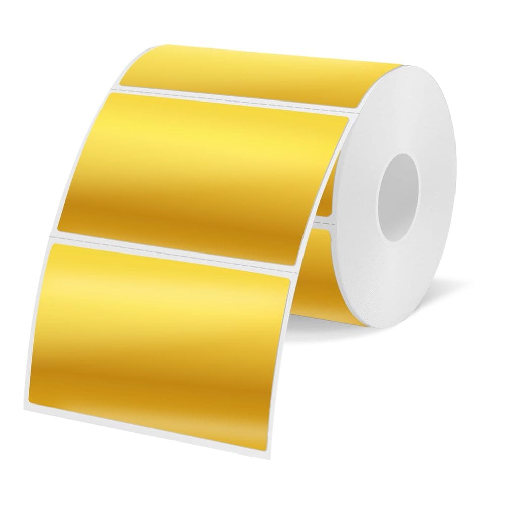 Etiquetas térmicas Yegawen Holographic Gold 3x2 in 200 Etiquetas