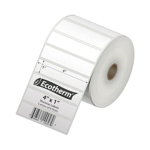 Etiquetas térmicas Ecotherm 4x1 15000 Etiquetas 6 rolos Zebra