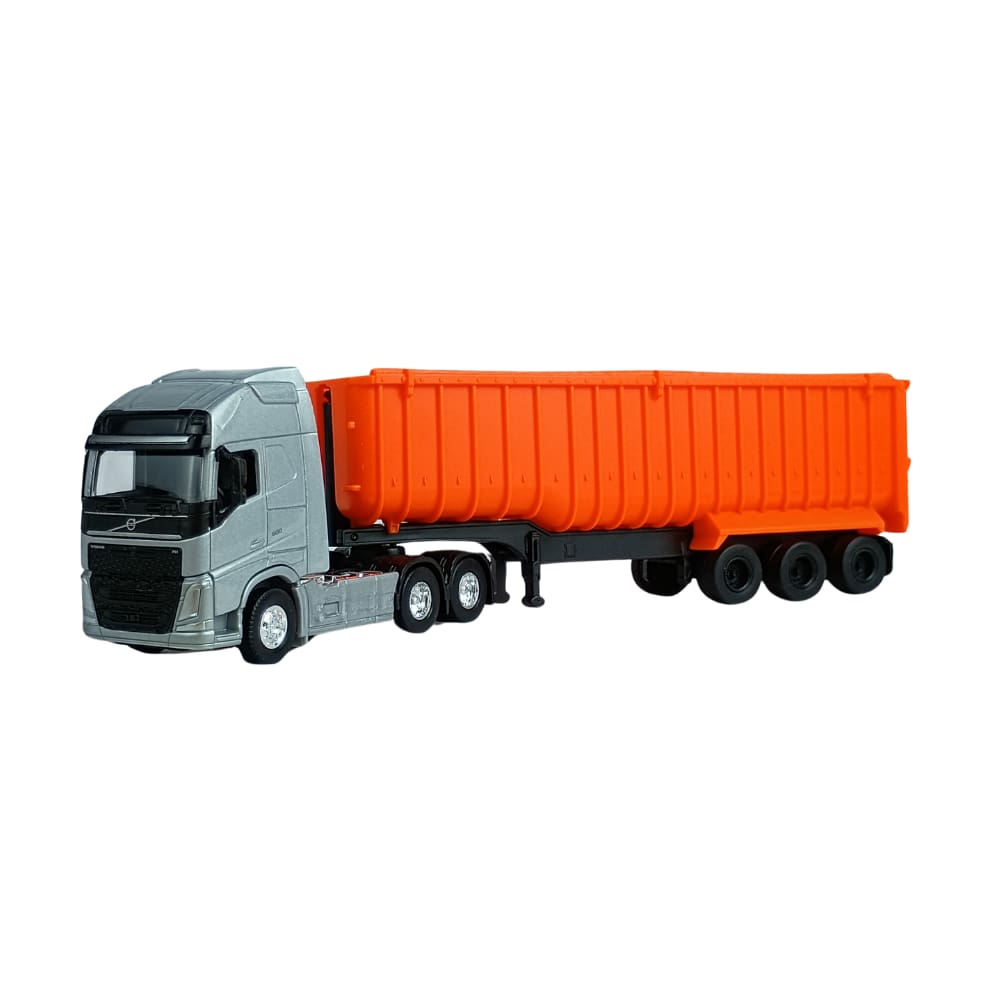 Caminhão Volvo FH Basculante 1:64 Welly Prata