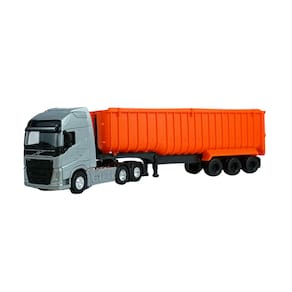 Caminhão Volvo FH Basculante 1:64 Welly Prata