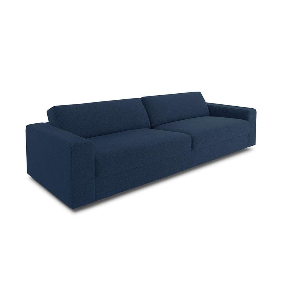 Sofá 4 Lugares Luigi Linho Azul 260 cm