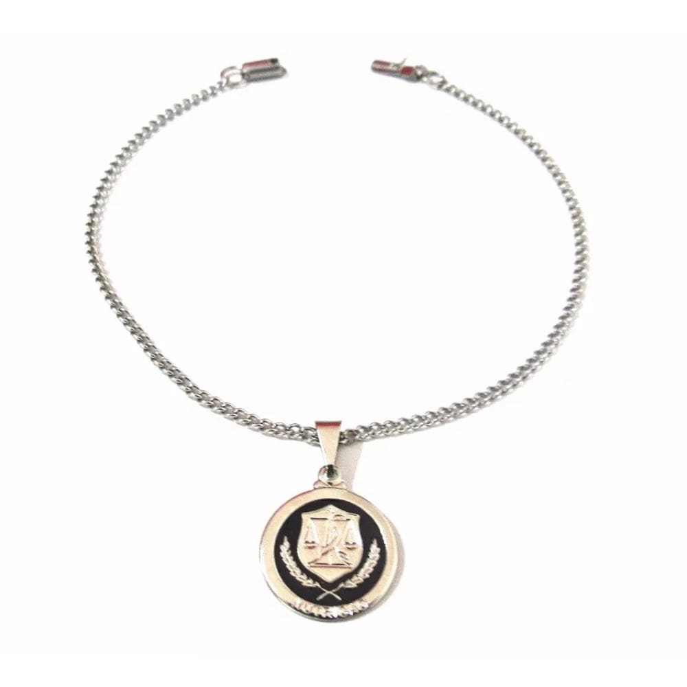 Pulseira Aço Inox Nutricionista Nutrição Detalhe Preto