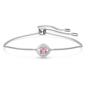 Pulseira Swarovski Una Angelic com cristais rosa e transparentes