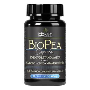 Bio Pea 60 Cápsulas Magnésio Zinco Vitamina D B6 - Bioklein
