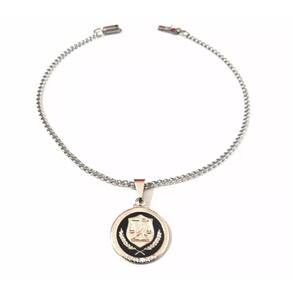 Pulseira Aço Inox Nutricionista Nutrição Detalhe Preto