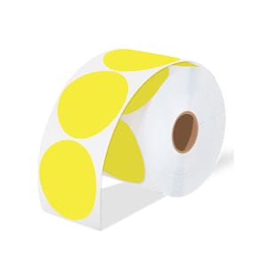 Etiquetas adesivas térmicas iEager Circle 7,62 cm Yellow 500 Labels