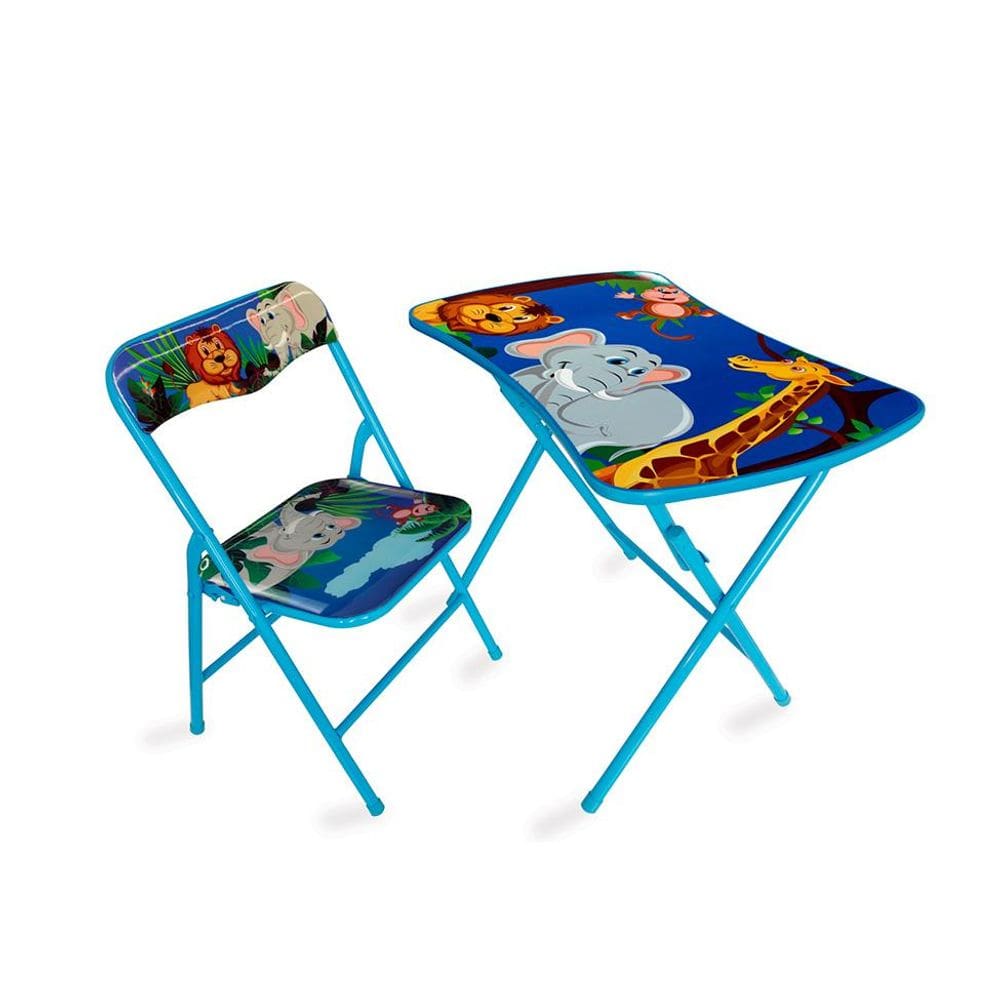 Conjunto de Mesa Infantil e Cadeira Louie Azul