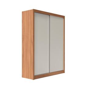 Guarda-Roupa Solteiro Montclair Flex 2 PT 4 GV Off White e Canela