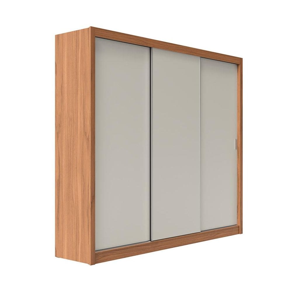 Guarda-Roupa Casal Montclair Flex 3 PT 6 GV Off White e Canela
