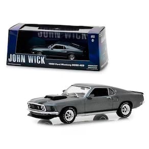 Miniatura 69 Ford Mustang Boss 429 John Wick 1:43 Greenlight