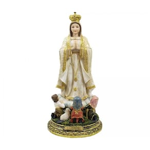 Imagem Nossa Senhora De Fátima Grande De Resina 50 Cm