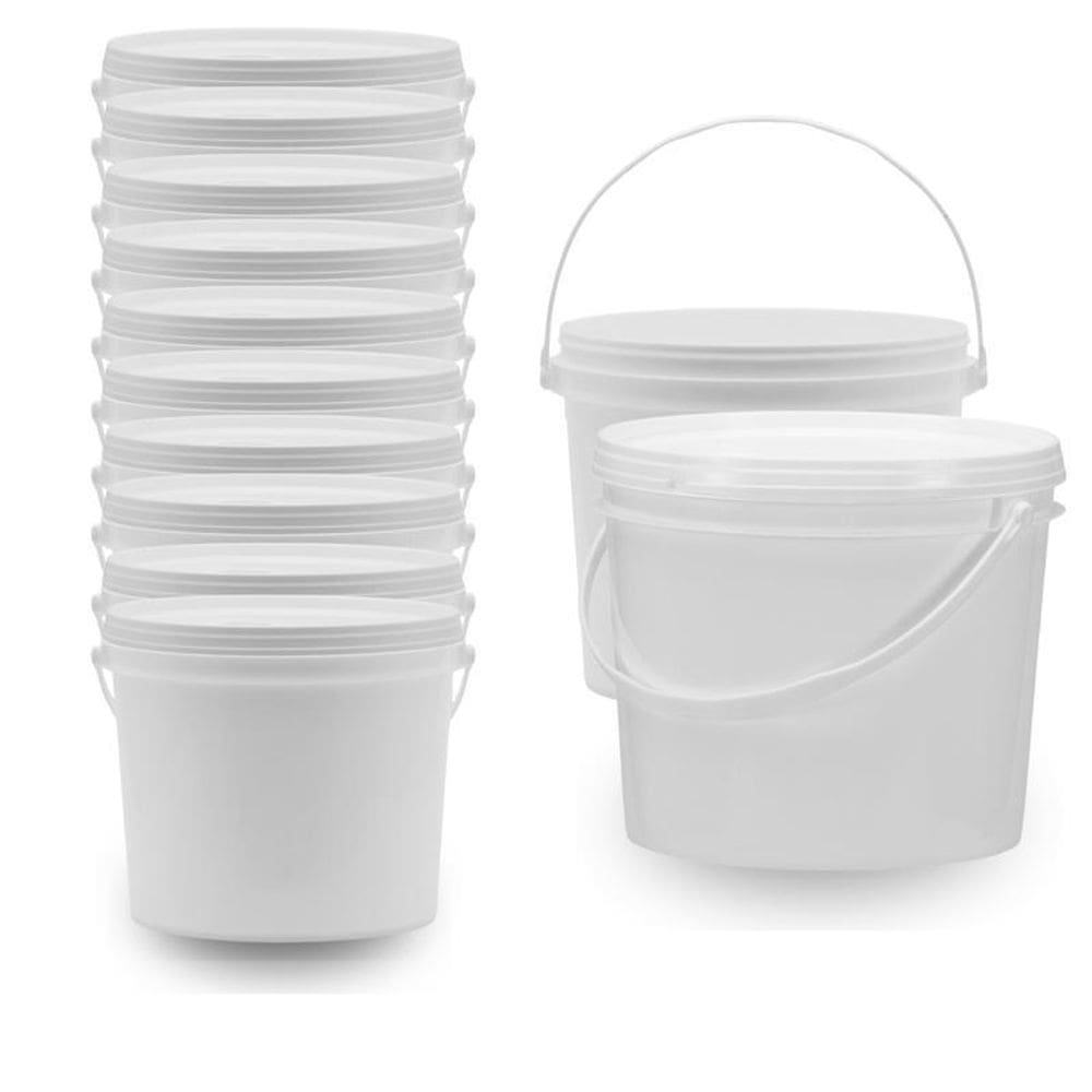 Balde Branco Para Doces 10 Pçs