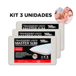 Kit 3 Travesseiro Nasa Antialérgico E Confortável