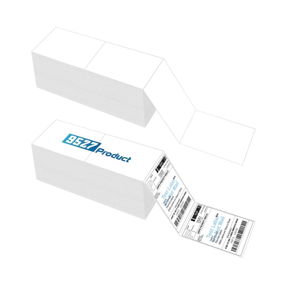 Etiquetas de envio 9527 Produto 4x6 Zebra Fanfold Direct Therma