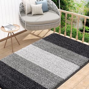 Tapete de porta Kitinjoy Indoor Outdoor Antiderrapante Absorvente 120x80cm