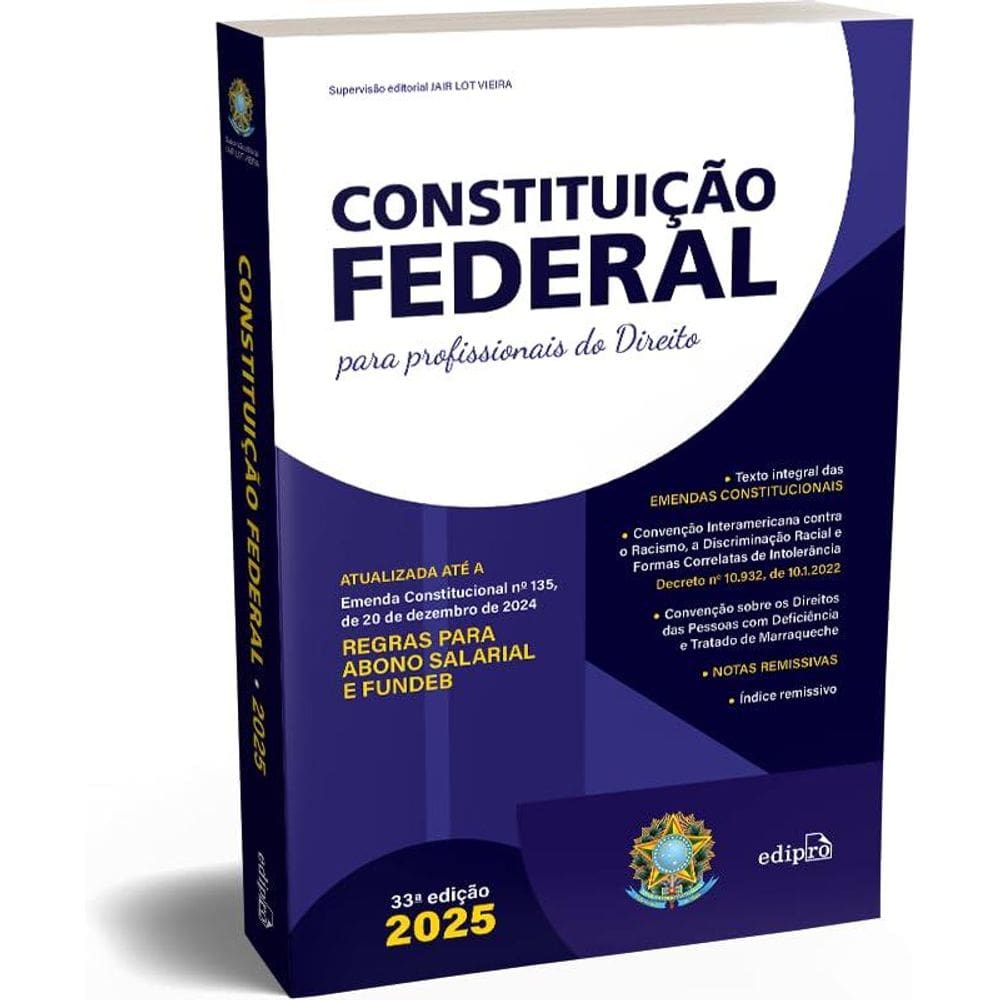 Constituição Federal 2025 para profissionais do Direito (0703)