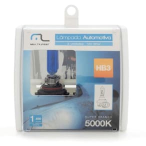Par De Lâmpadas Automotiva Multilaser Hb3 - 12v - 55 Watts S