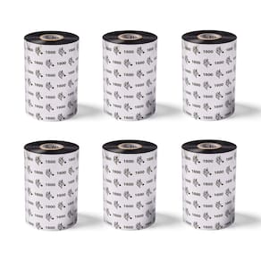 Fita ZEBRA Standard Black Wax para impressora industrial 110mm