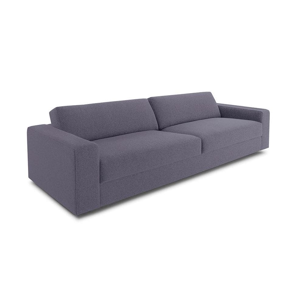 Sofá 3 Lugares Luigi Linho Cinza 180 cm