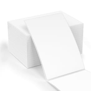 Etiquetas de envio Methdic 500 Fanfold 4x6" para impressora térmica