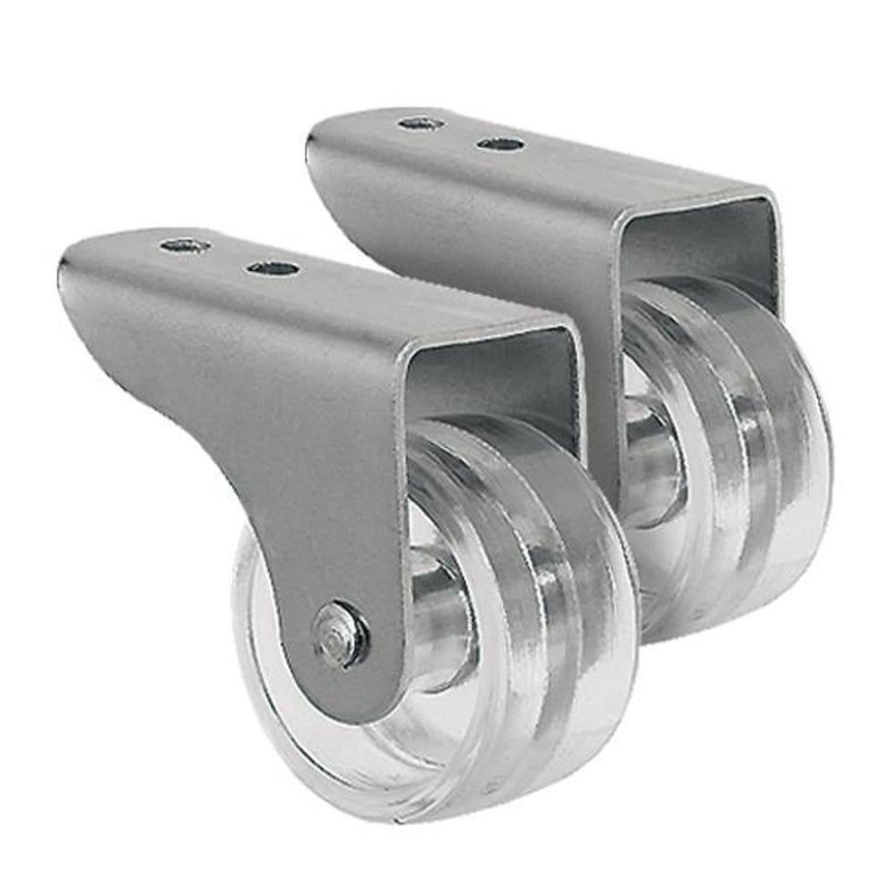 Kit Rodizio Fixo Rodinha Transparente 29mm 20kg 2 Peças 38mm