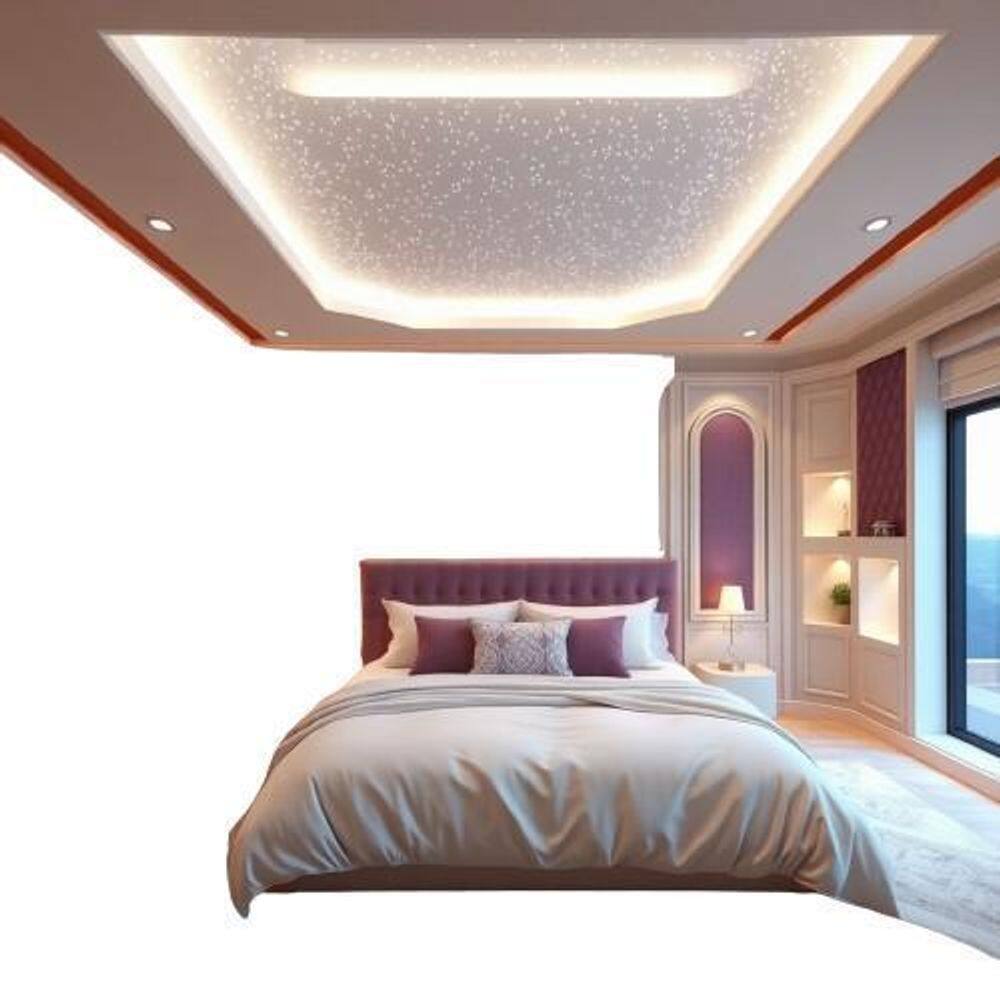 Kit Iluminação 500 Fibra Ótica Branco Luz Ambiente